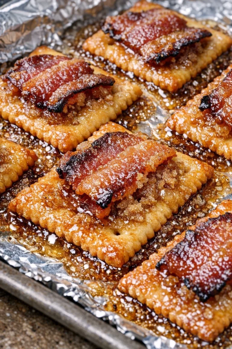 Southern 3-Ingredient Bacon Crackers on a platter