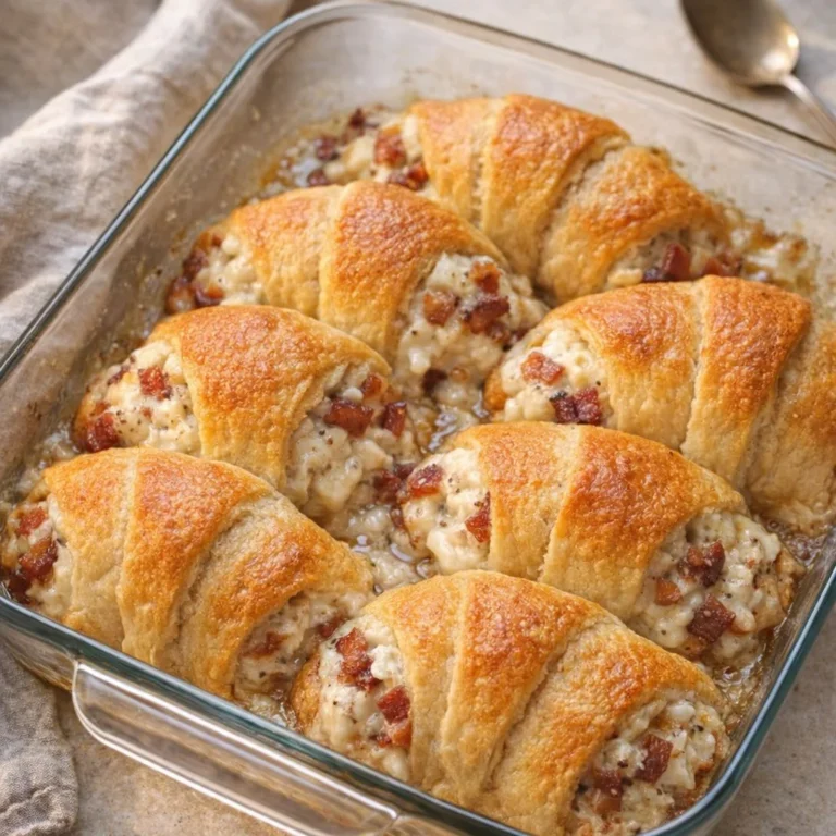 Southern 3-Ingredient Bacon Cream Cheese Crescents ready to serve