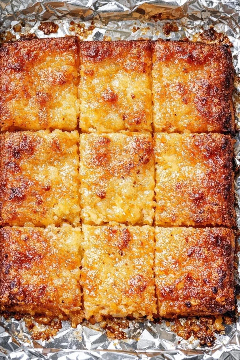Southern 3-Ingredient Cafeteria Cheese Squares served on a plate