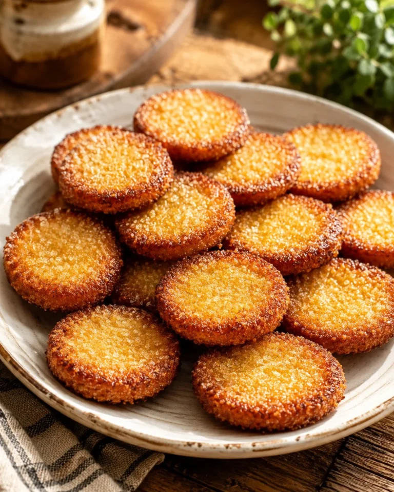 Southern 3-Ingredient Cornmeal Pennies served on a plate