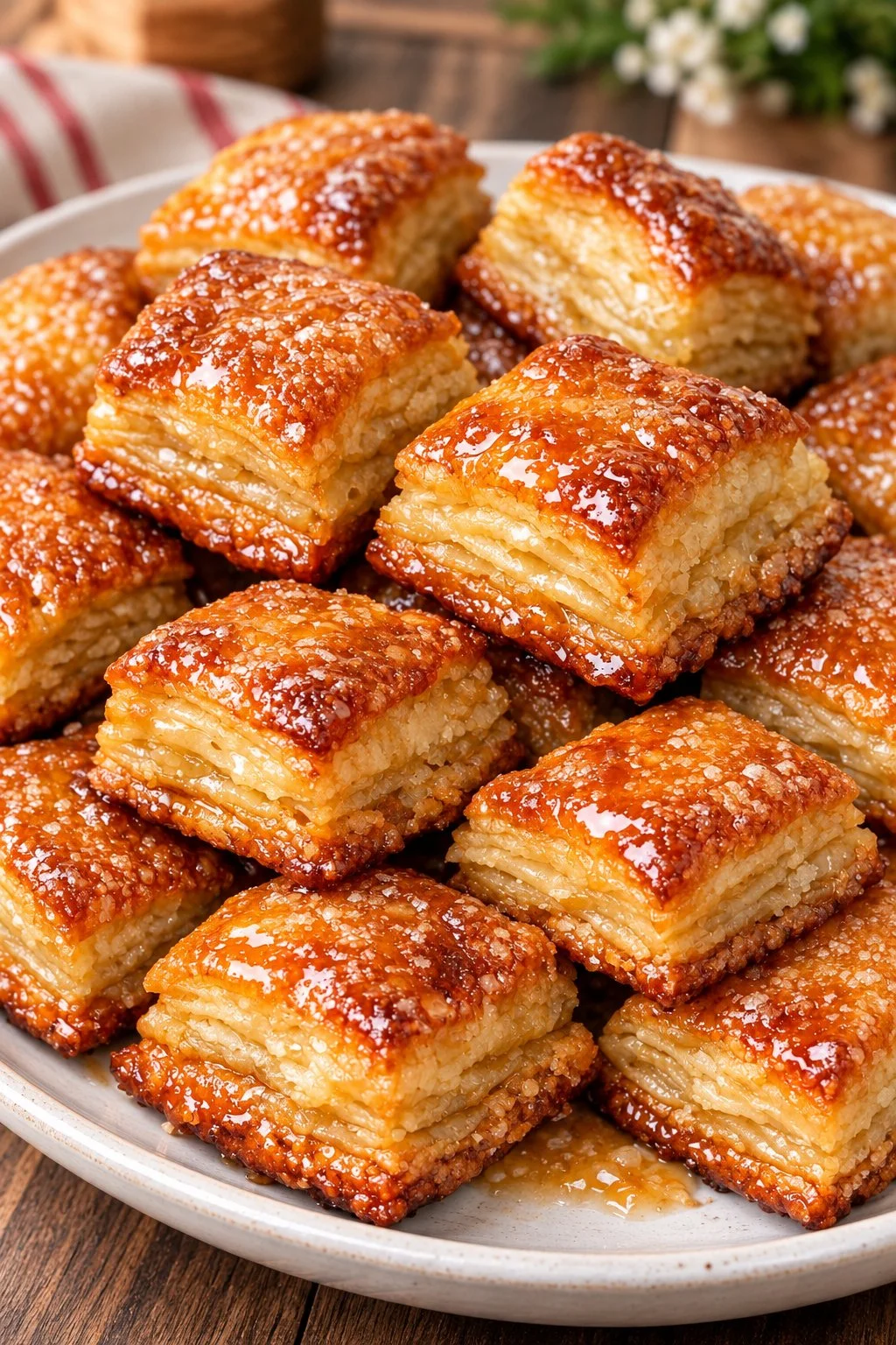 Southern 3-Ingredient Flaky Butter Bites served on a platter