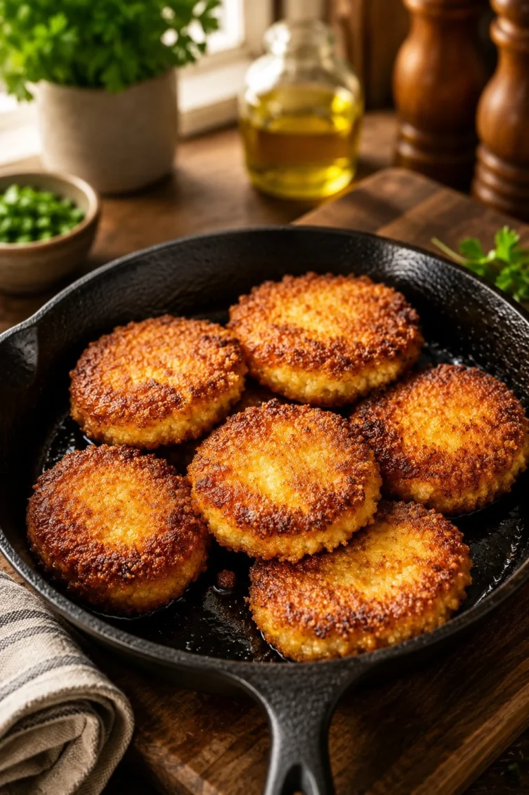 Southern 3-Ingredient hot water cornbread served with butter