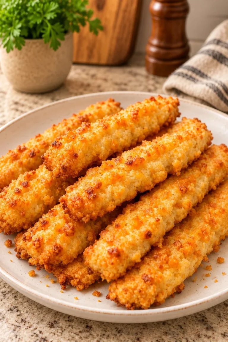 Southern 4-ingredient cheese straws baked to golden perfection