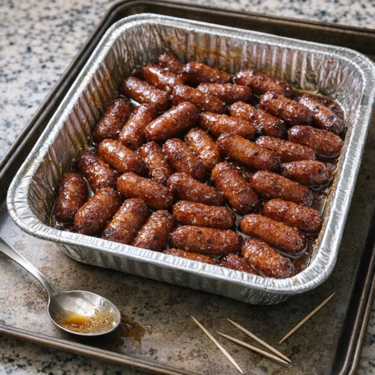 Southern honey mustard little smokies served in a bowl