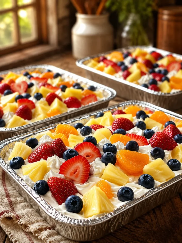 Delicious Southern Style Cheesecake Fruit Salad with fresh fruits and creamy cheesecake